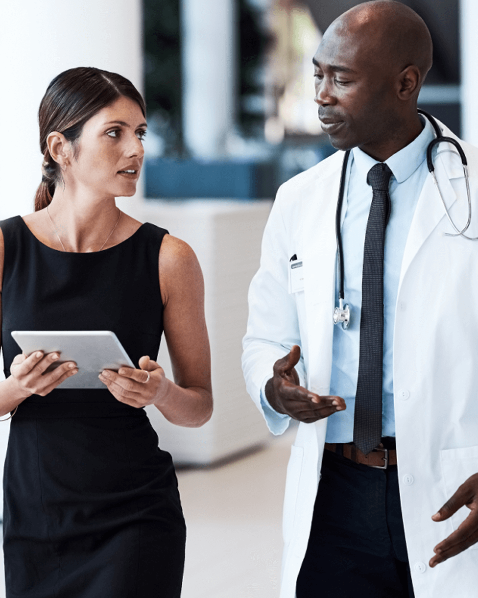 Bespoke Workforce Solutions image of a doctors speaking